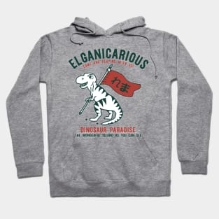 elganicarious dinosaur paradise Hoodie